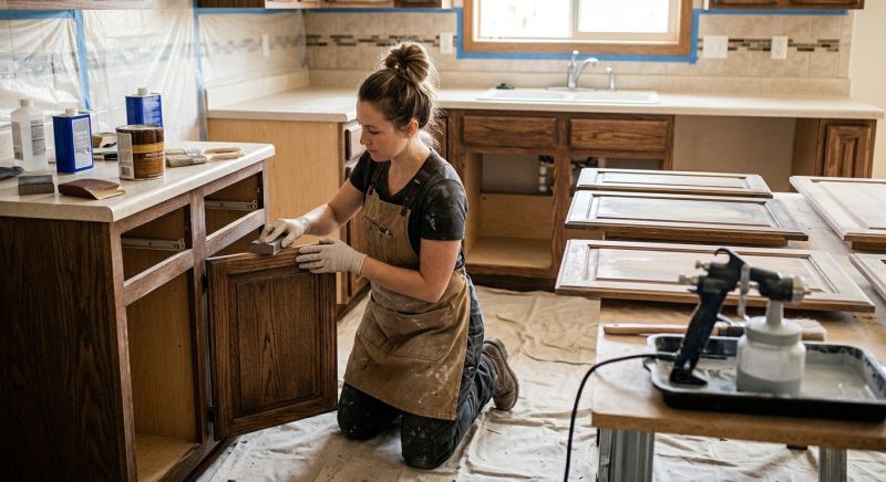 Kitchen Cabinet Refinishing in Lafayette, IN