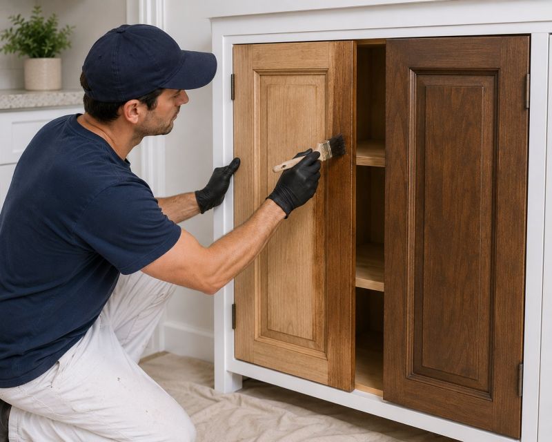 Oak Cabinet Refinishing in Dayton, OH